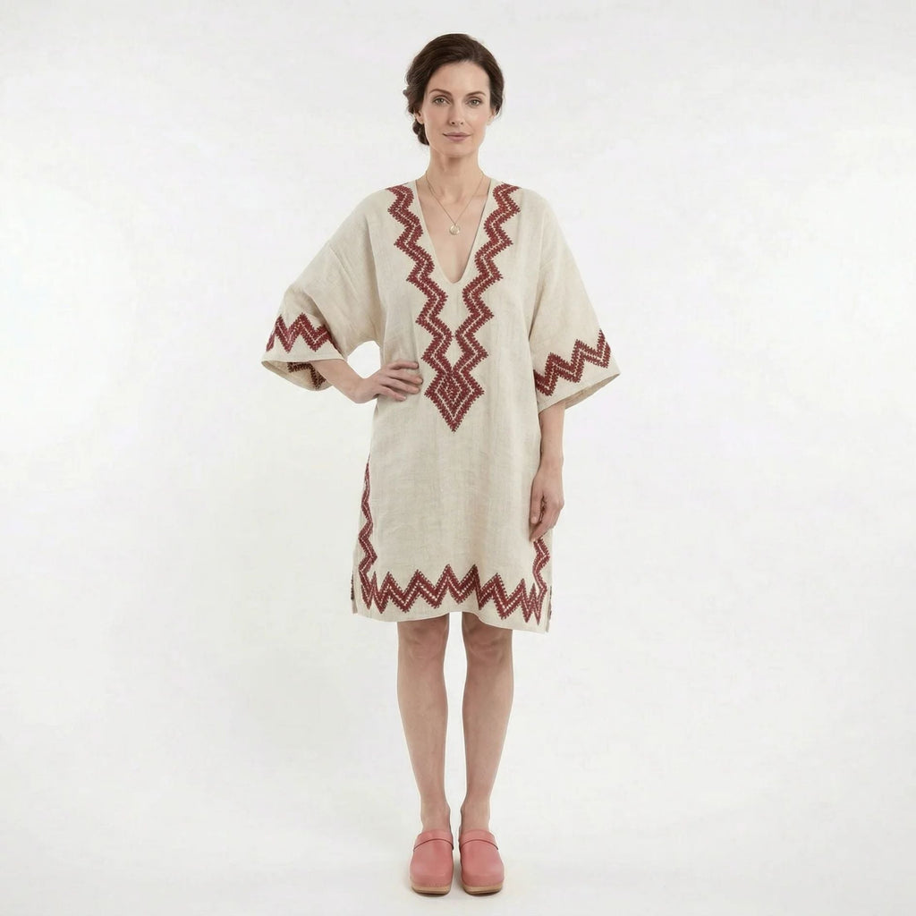 Women’s V-Neck Kaftan Summer Dress