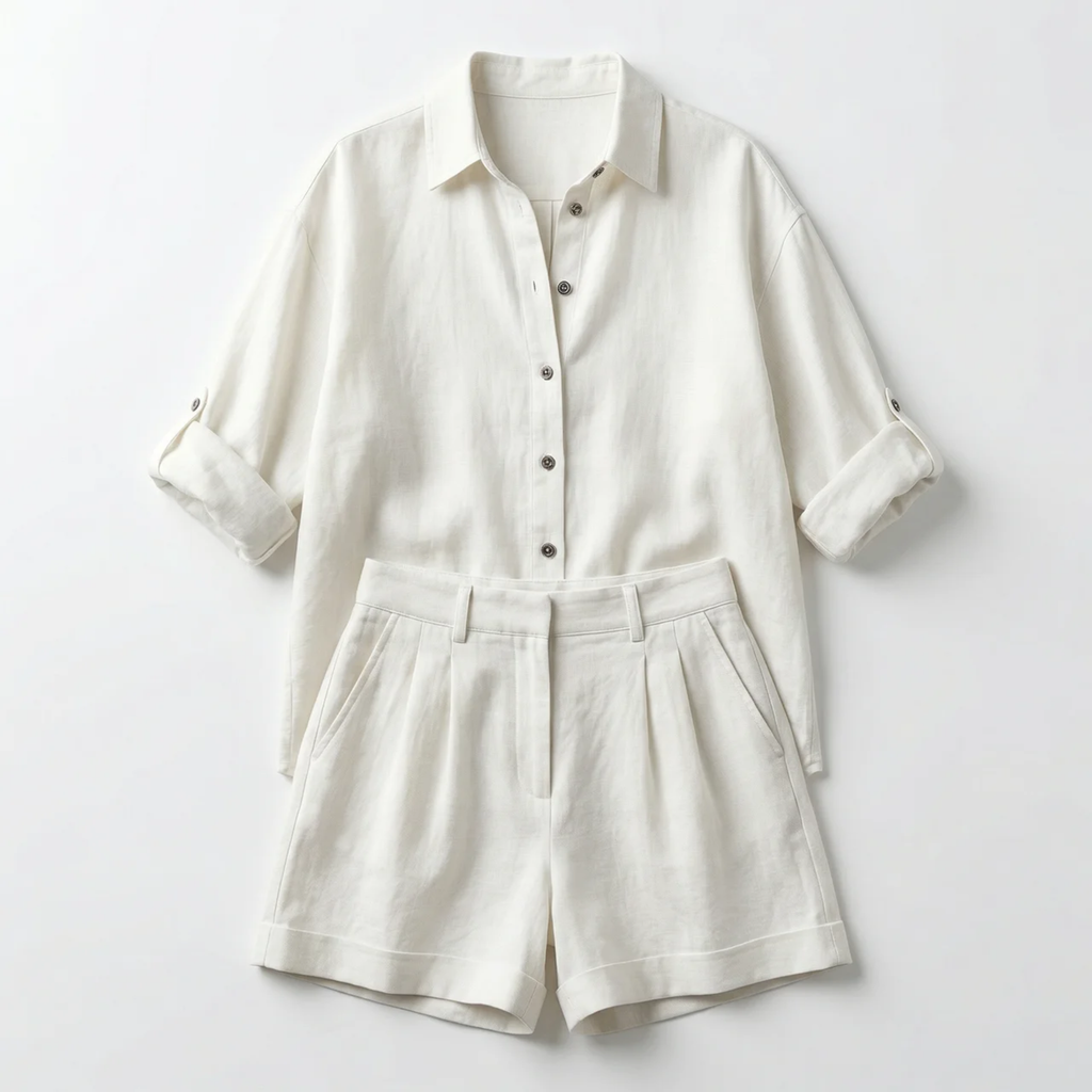 Women’s Linen Summer Co-ord Short