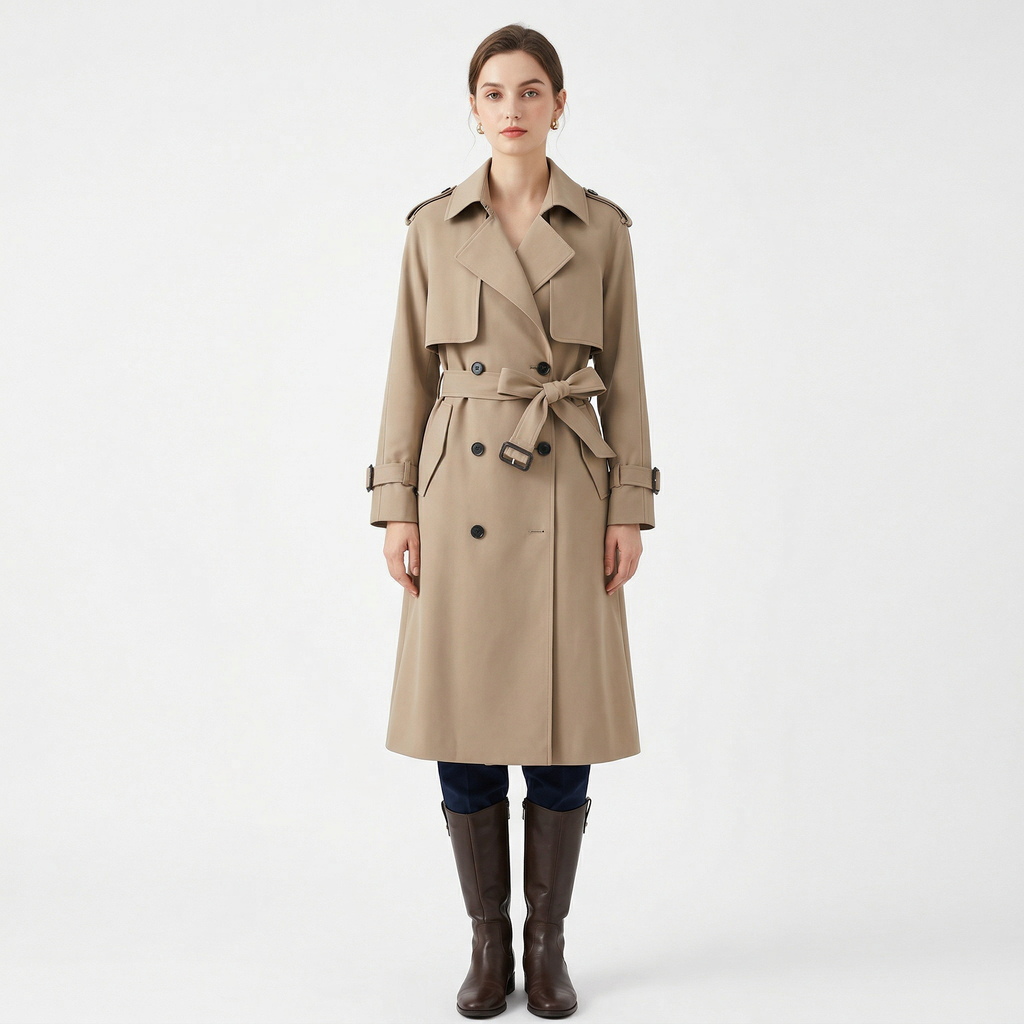 Women's Winter Long Sleeve Trench Coat