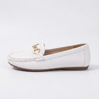 Valenomode - Women’s Chain Detail Flat Loafers