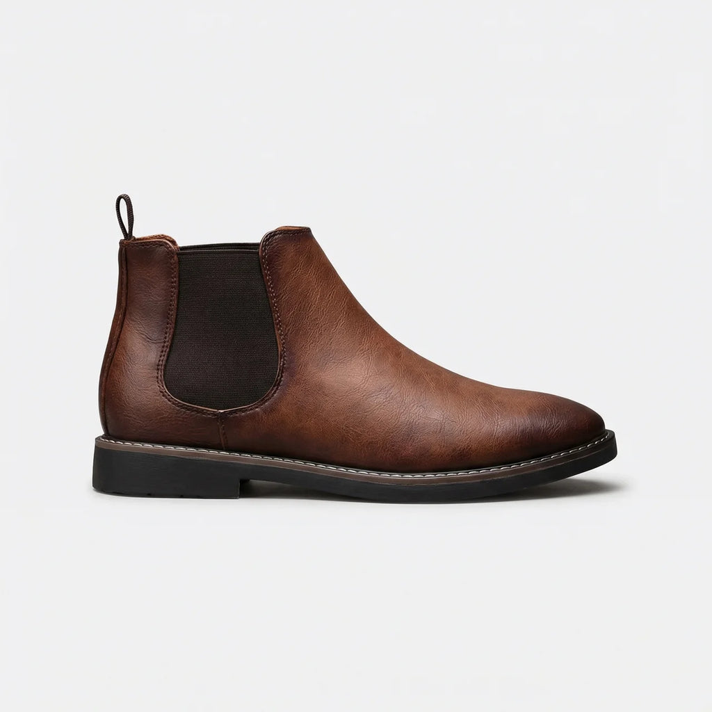 Valenomode - Men’s Chelsea leather Ankle Boots