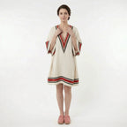 Women’s V-Neck Kaftan Summer Dress