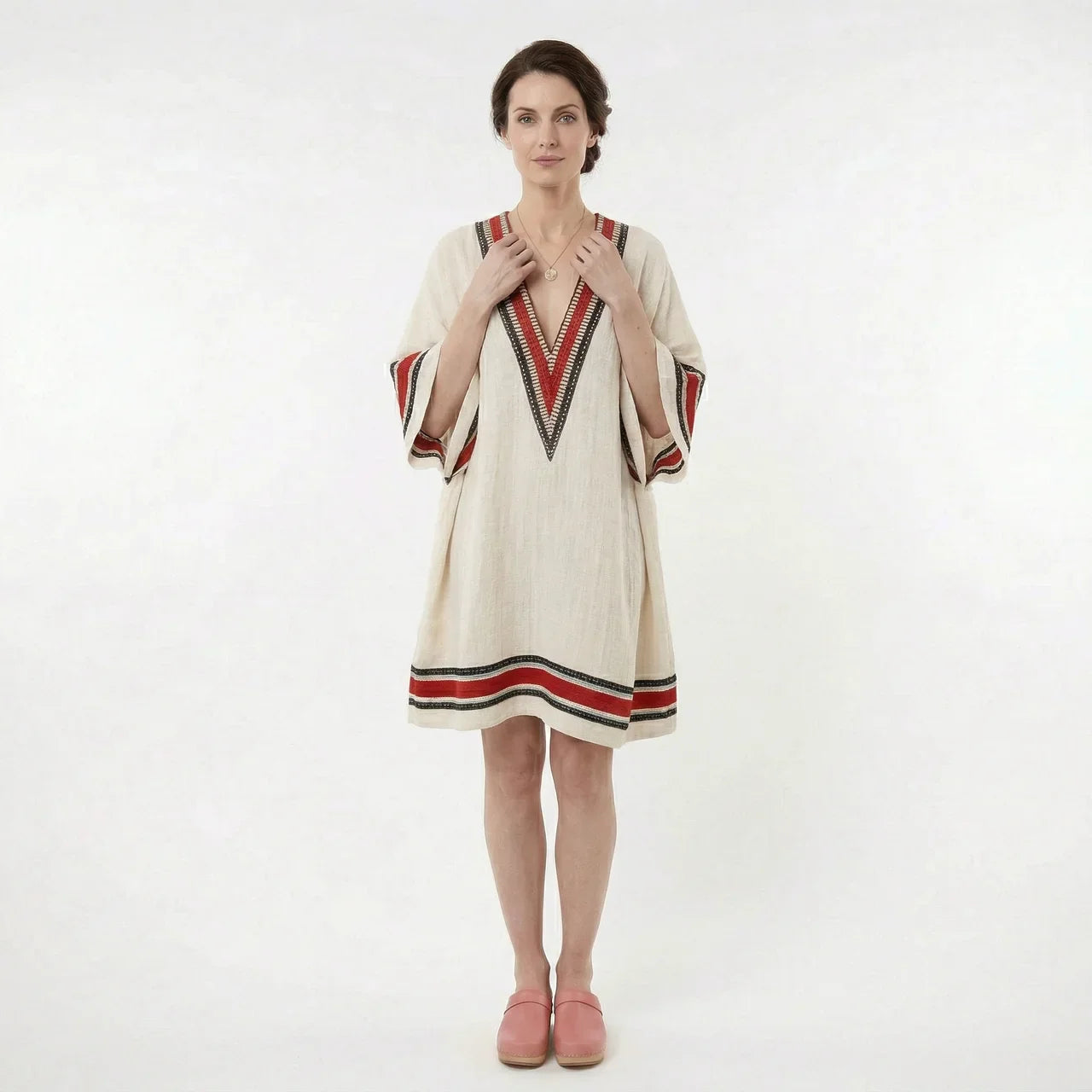Women’s V-Neck Kaftan Summer Dress