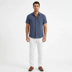 Men’s Casual Linen Short Sleeve Shirt