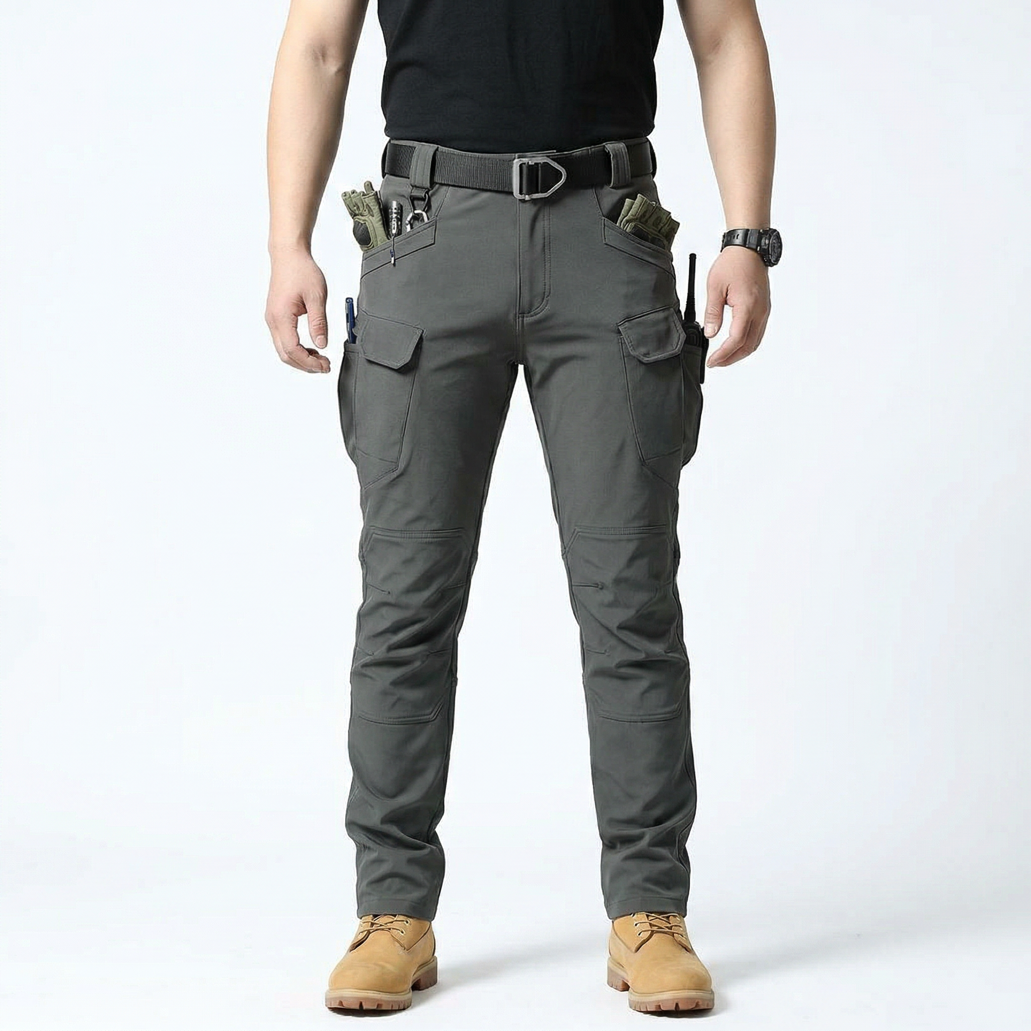 Men's Slim Fit Cargo Jogger Tapered Pants