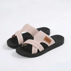 Valenomode - Women’s Cross Strap Summer Sandals