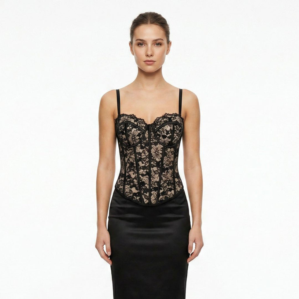Valenomode - Women’s Structured Cup Corset Top