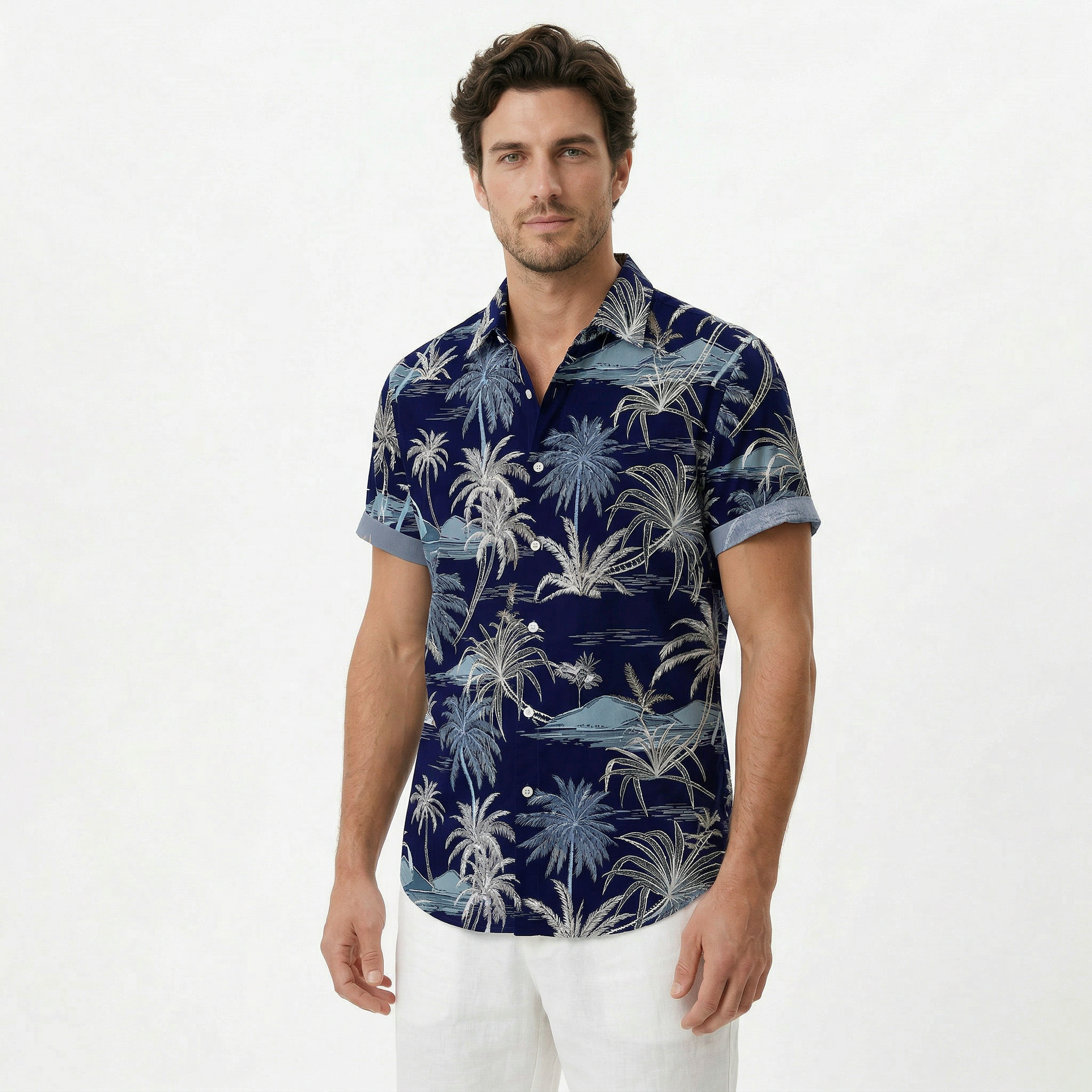 Men's Casual Printed Summer Shirt