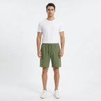 Valenomode - Men’s Pull-On Linen Summer Shorts