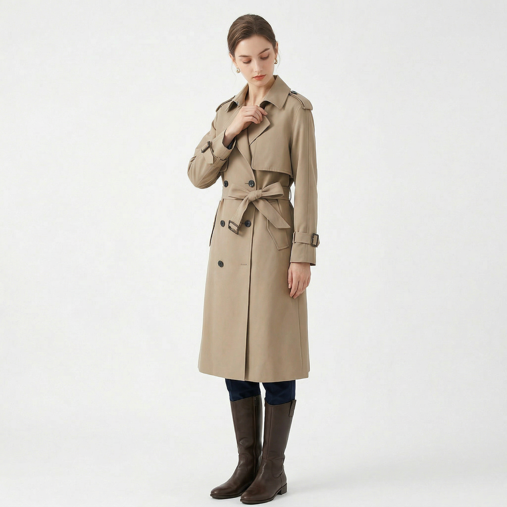 Women's Winter Long Sleeve Trench Coat
