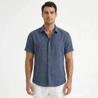 Men’s Casual Linen Short Sleeve Shirt