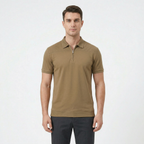 Men's Short Sleeve Zip Polo Shirt