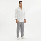 Men's Wide Leg Summer Trousers
