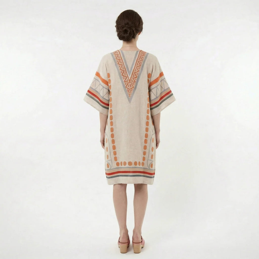 Women’s V-Neck Kaftan Summer Dress