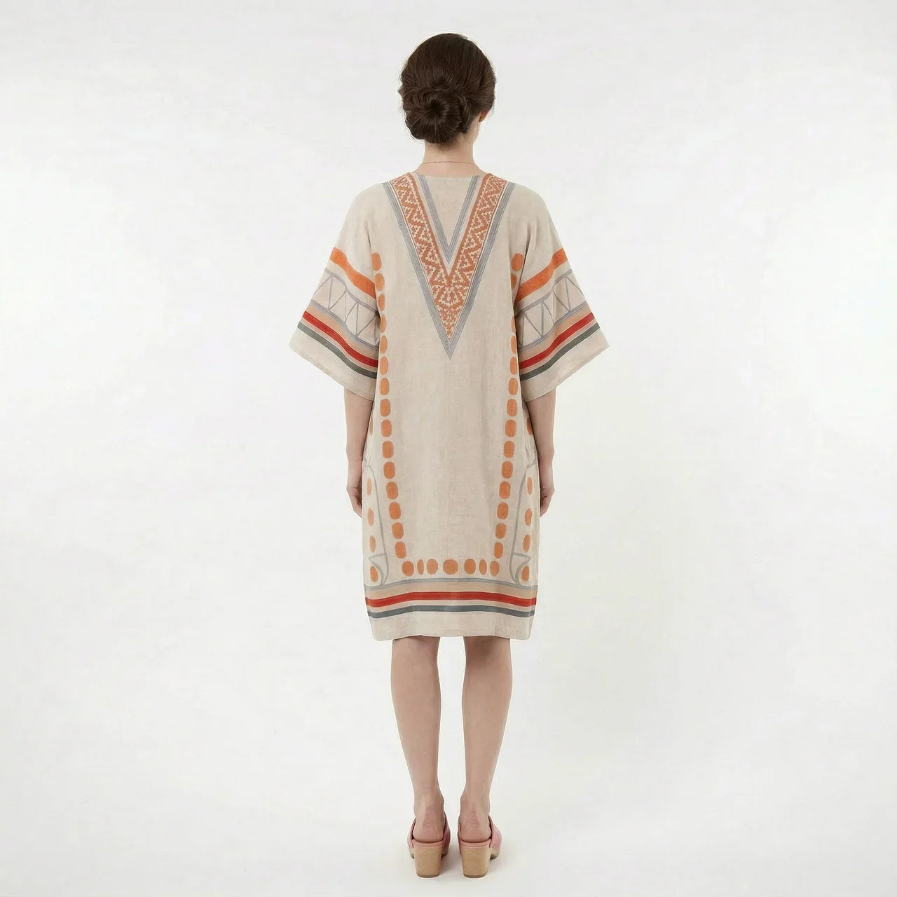 Women’s V-Neck Kaftan Summer Dress