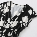 Women’s Elegant Floral Print Summer Maxi Dress
