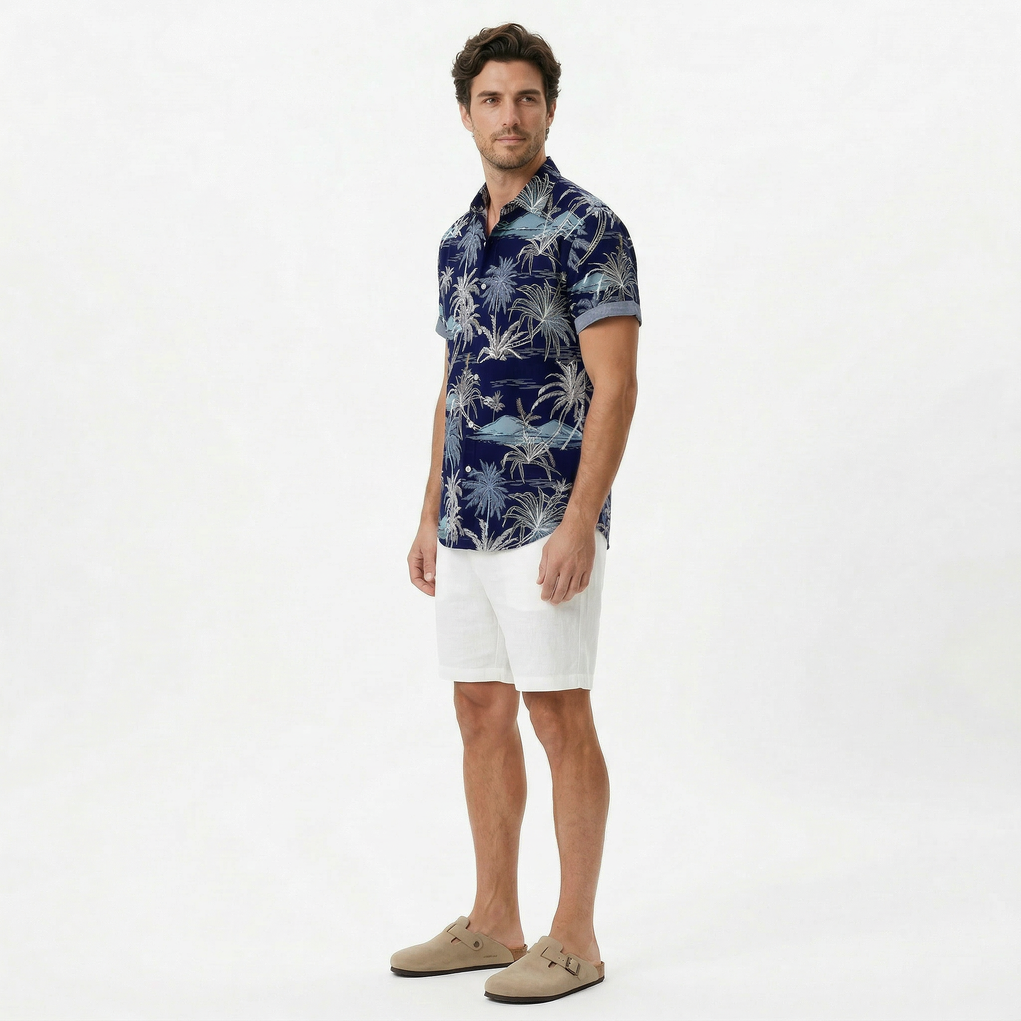 Men's Casual Printed Summer Shirt