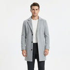 Men's Wool Business Trench Coat