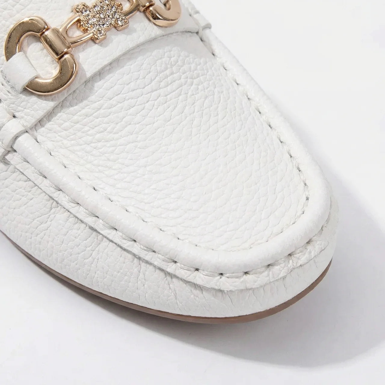 Valenomode - Women’s Chain Detail Flat Loafers