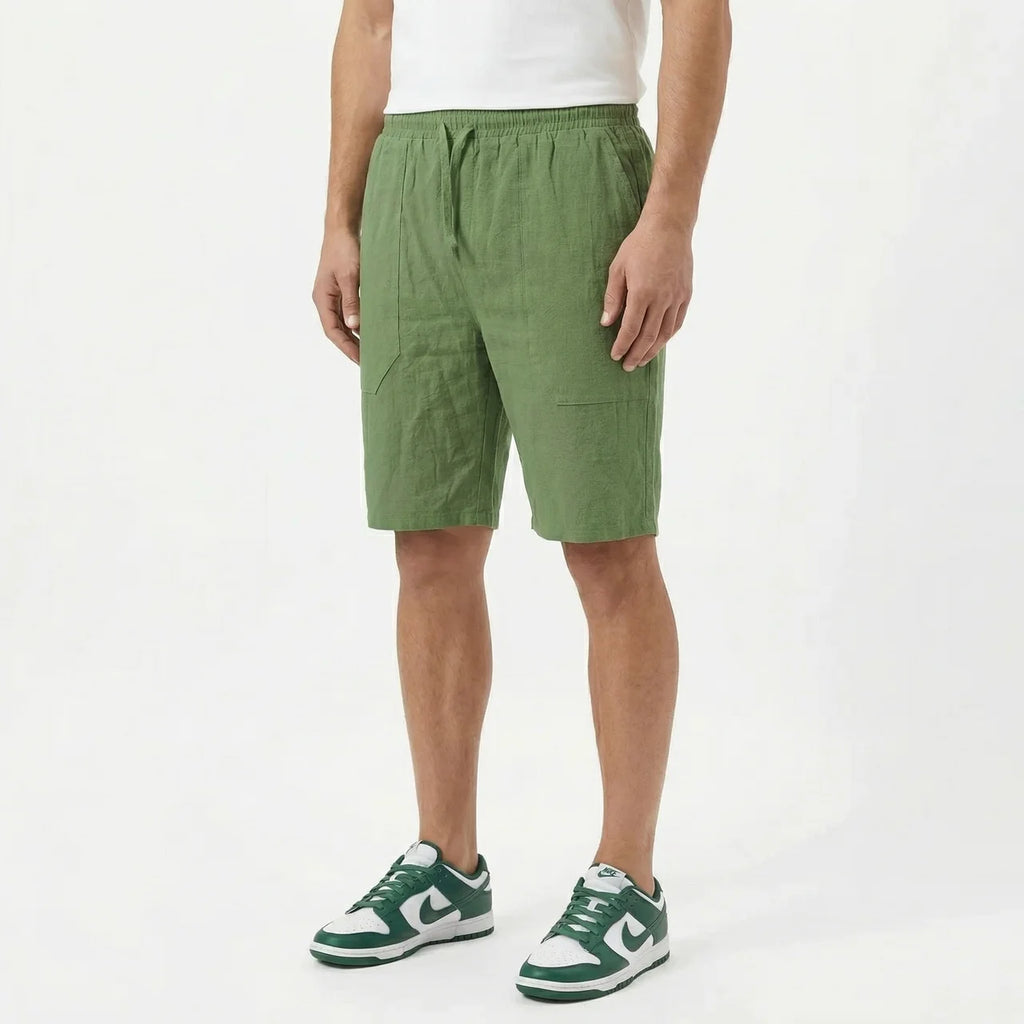 Valenomode - Men’s Linen Drawstring Shorts
