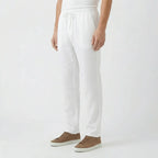 Valenomode - Men’s Linen Drawstring Waist Pants