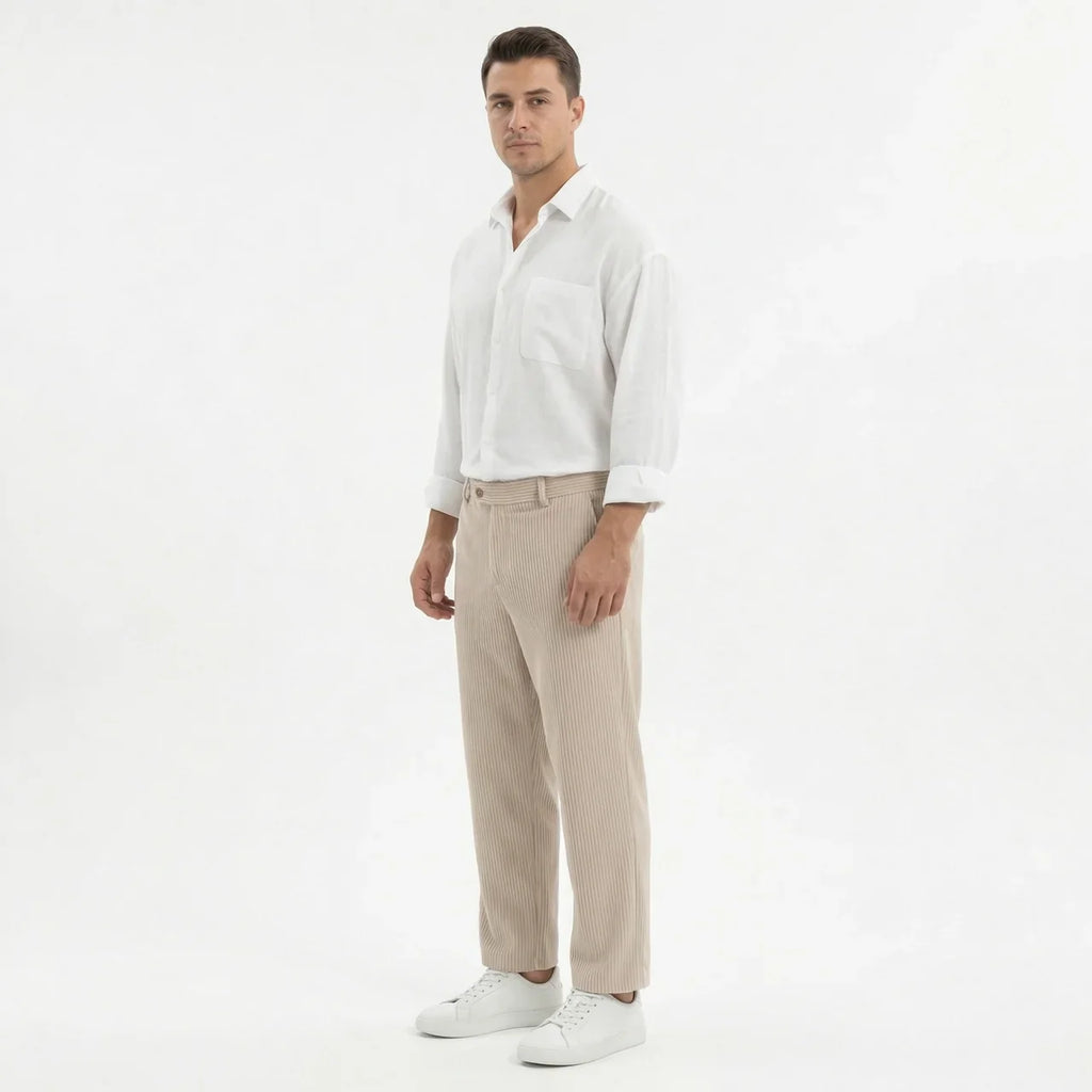 Men's Wide Leg Summer Trousers