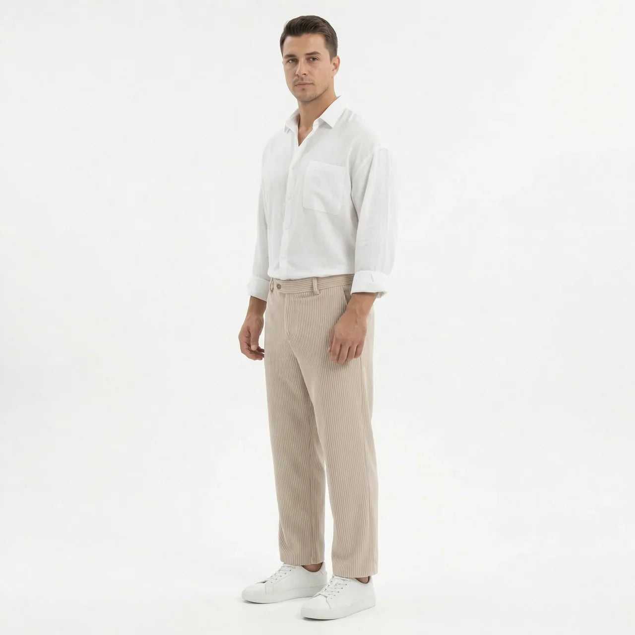 Men's Wide Leg Summer Trousers