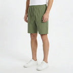 Valenomode - Men’s Pull-On Linen Summer Shorts