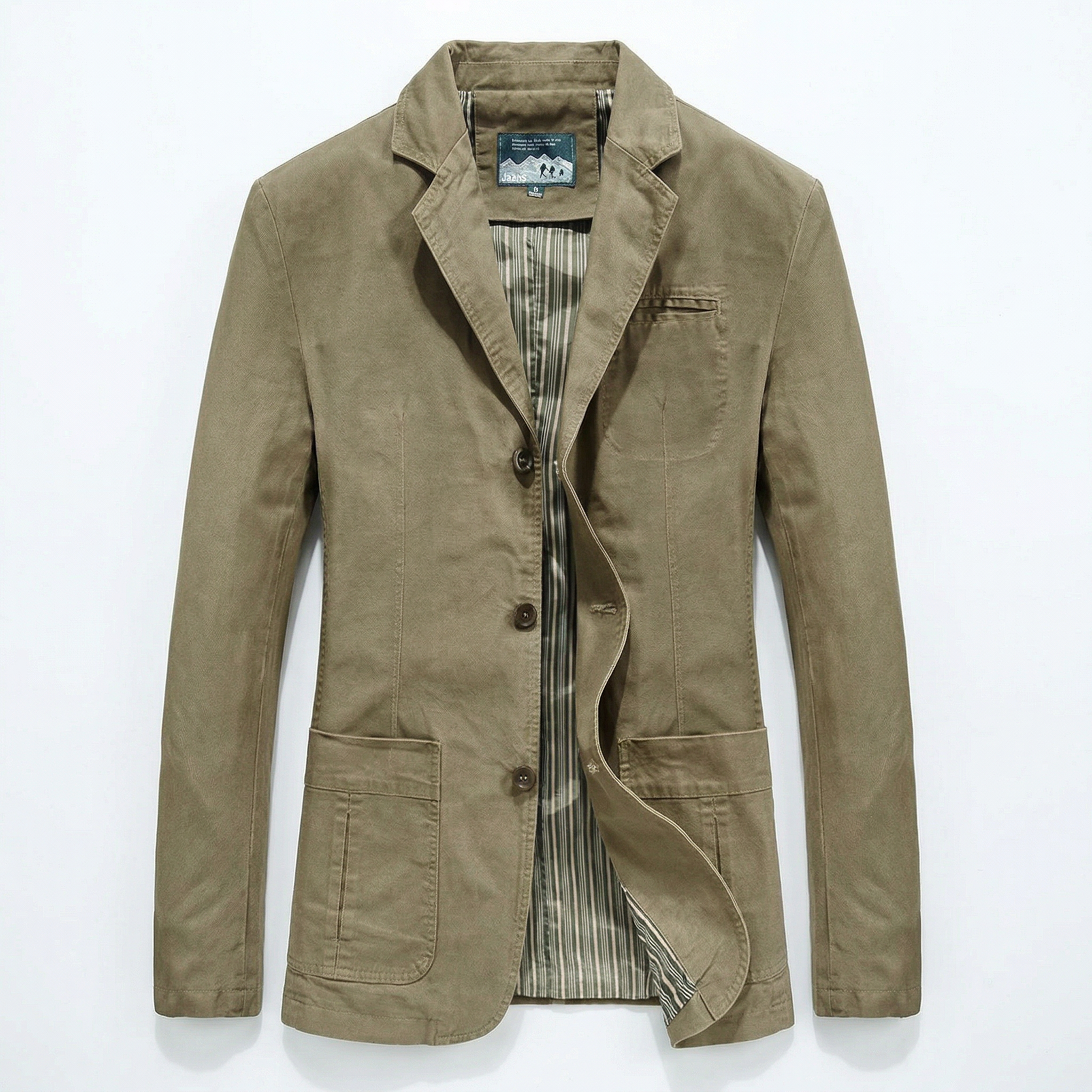 Men's Button Front Blazer Jacket