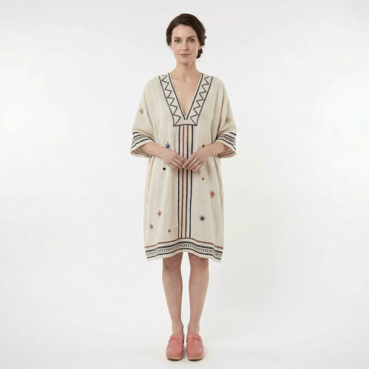Women’s V-Neck Kaftan Summer Dress