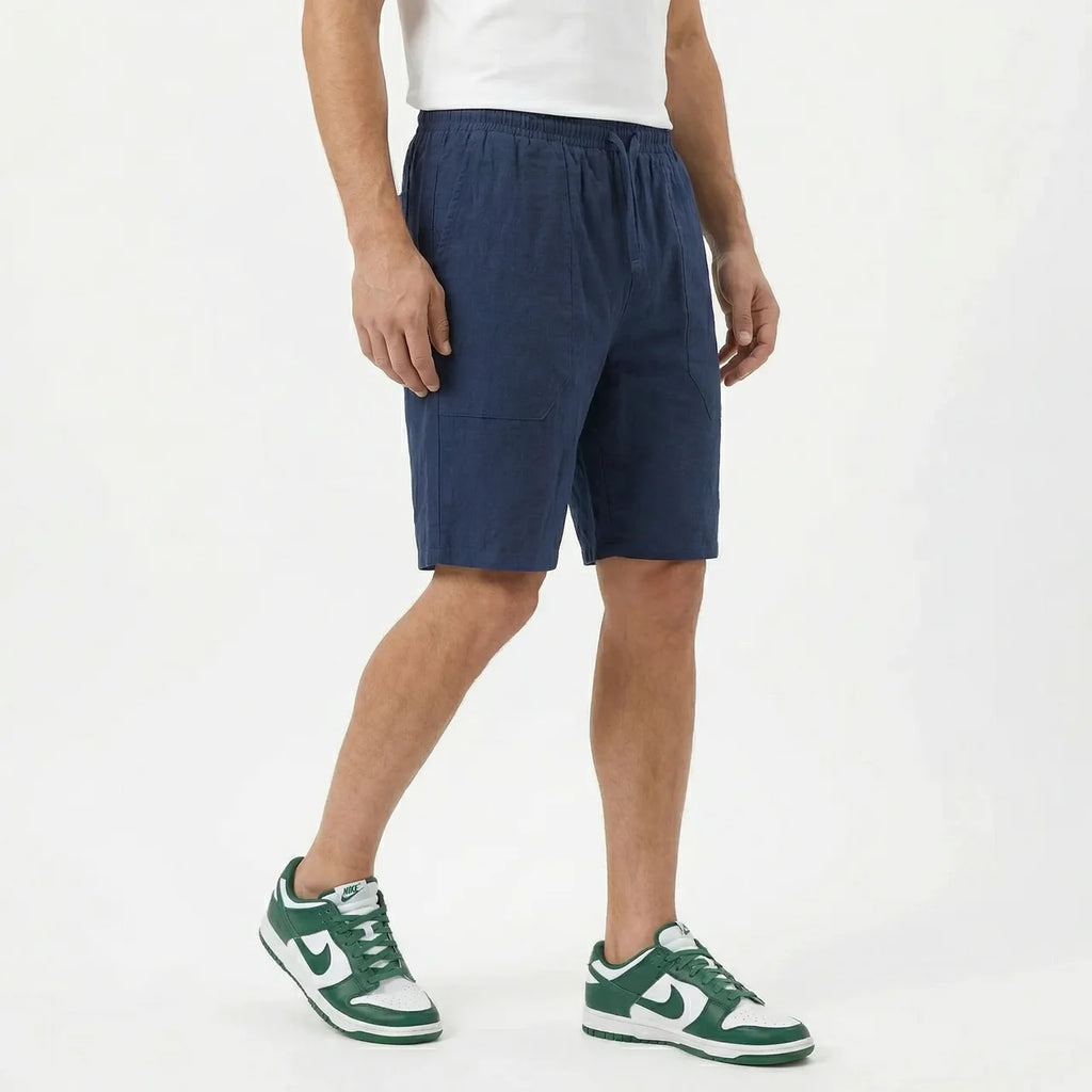Valenomode - Men’s Linen Drawstring Shorts
