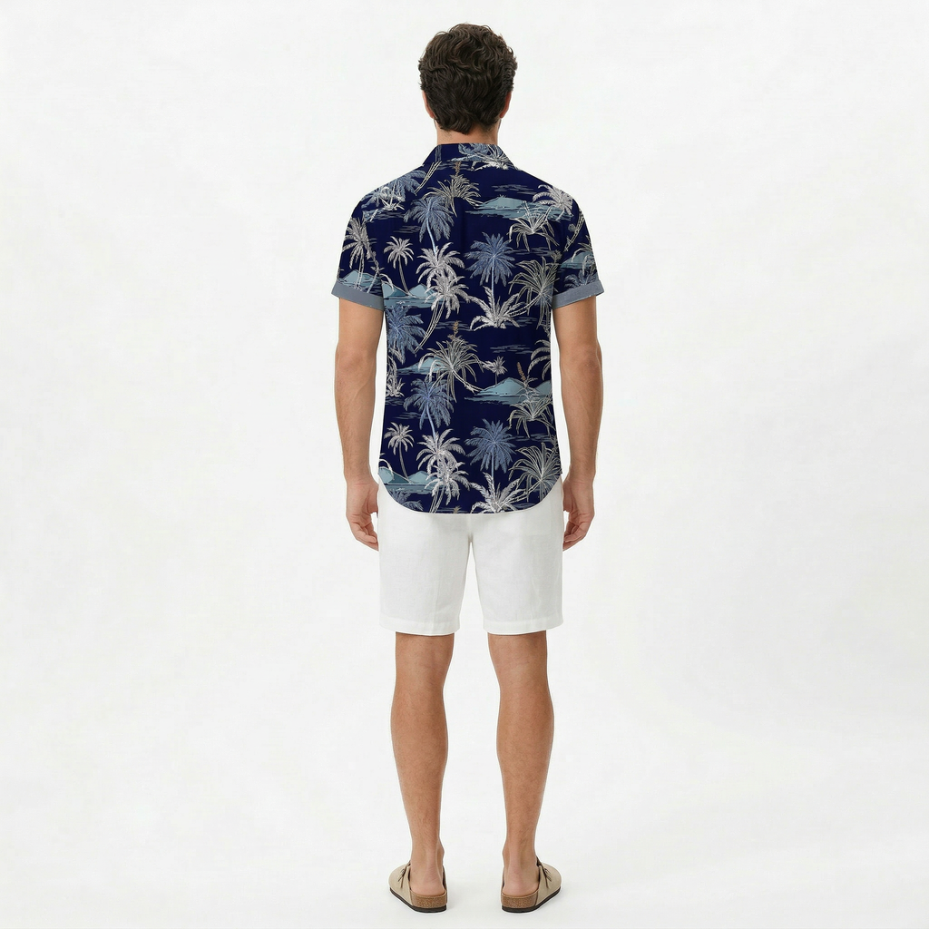 Men's Casual Printed Summer Shirt