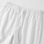 Valenomode - Men’s Linen Drawstring Waist Pants