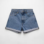 Valenomode - Women’s High Rise Denim Shorts