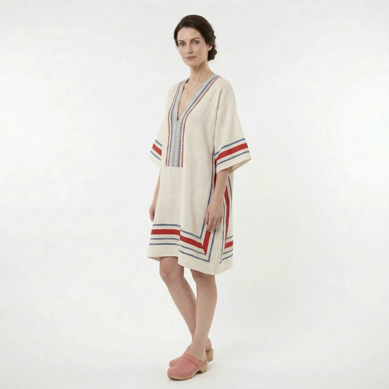 Women’s V-Neck Kaftan Summer Dress