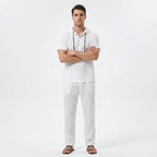 Valenomode - Men’s Linen Hooded Summer Set