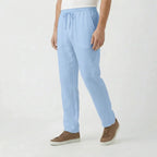 Valenomode - Men’s Linen Drawstring Waist Pants