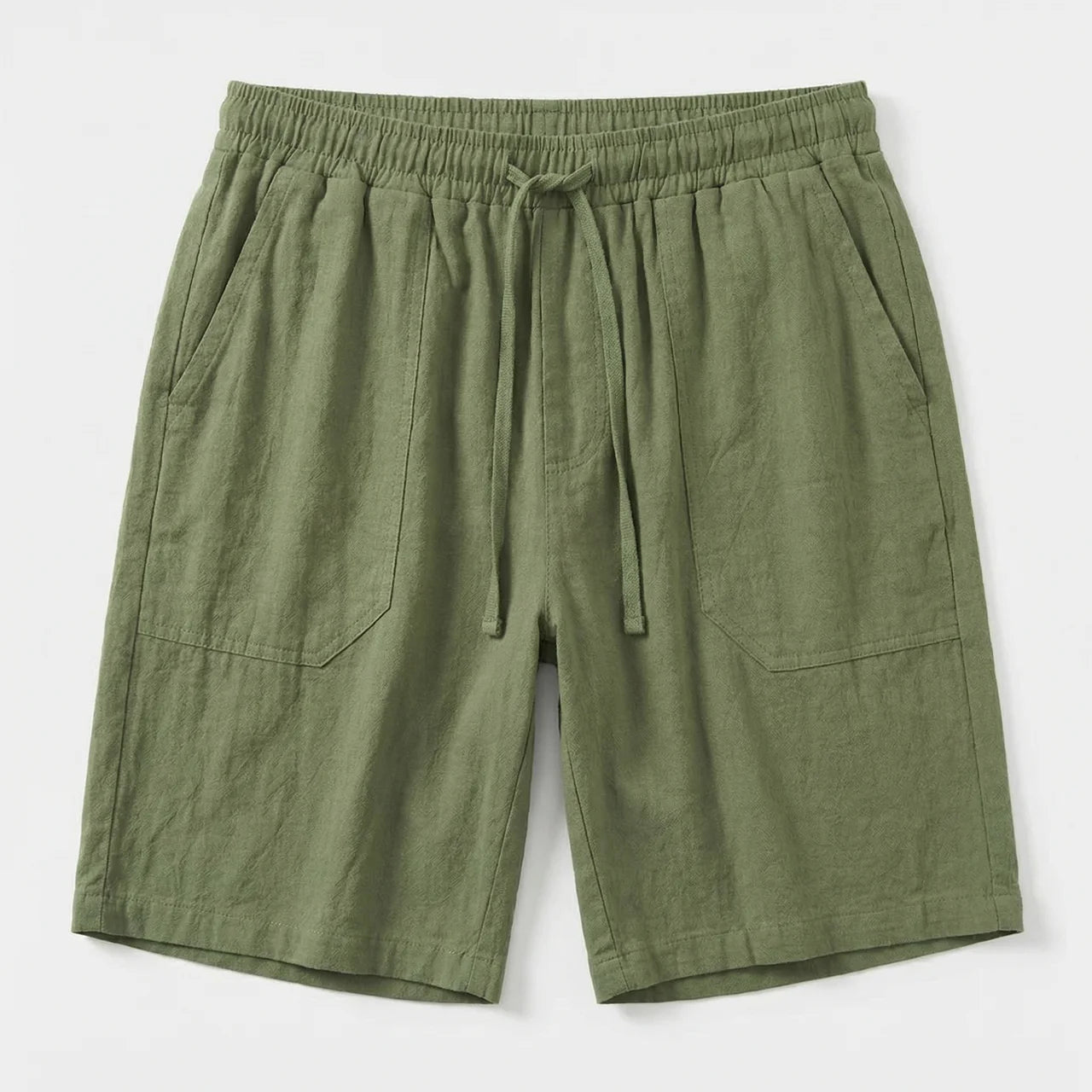 Valenomode - Men’s Pull-On Linen Summer Shorts