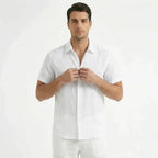 Men’s Casual Linen Short Sleeve Shirt