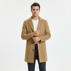 Men's Wool Business Trench Coat