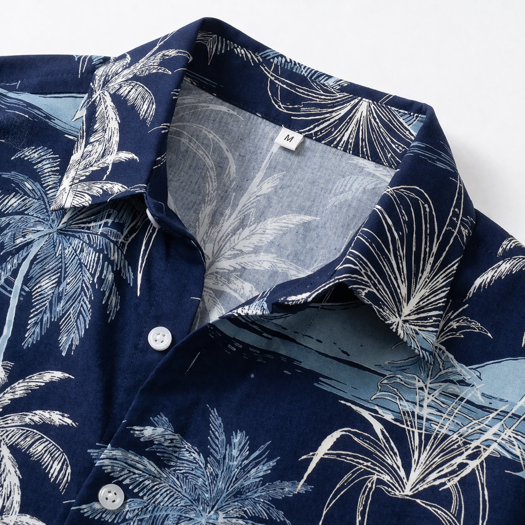 Men's Casual Printed Summer Shirt
