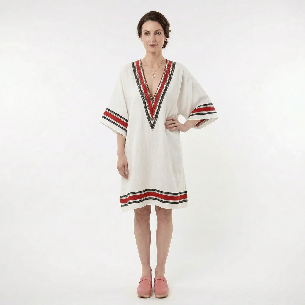 Women’s V-Neck Kaftan Summer Dress