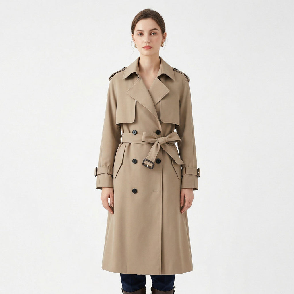 Women's Winter Long Sleeve Trench Coat