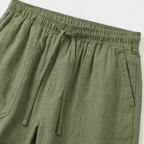 Valenomode - Men’s Pull-On Linen Summer Shorts