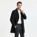 Men's Wool Business Trench Coat