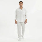 Men's Wide Leg Summer Trousers