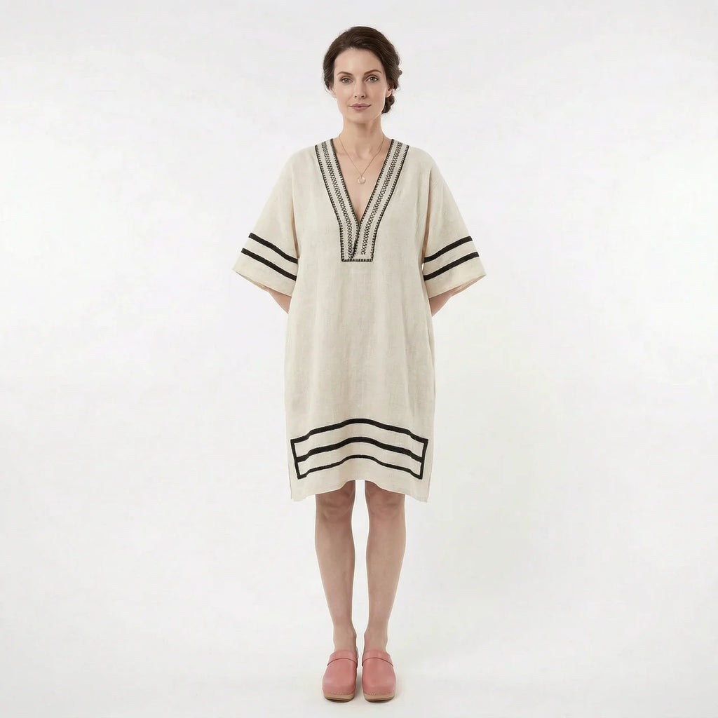 Women’s V-Neck Kaftan Summer Dress