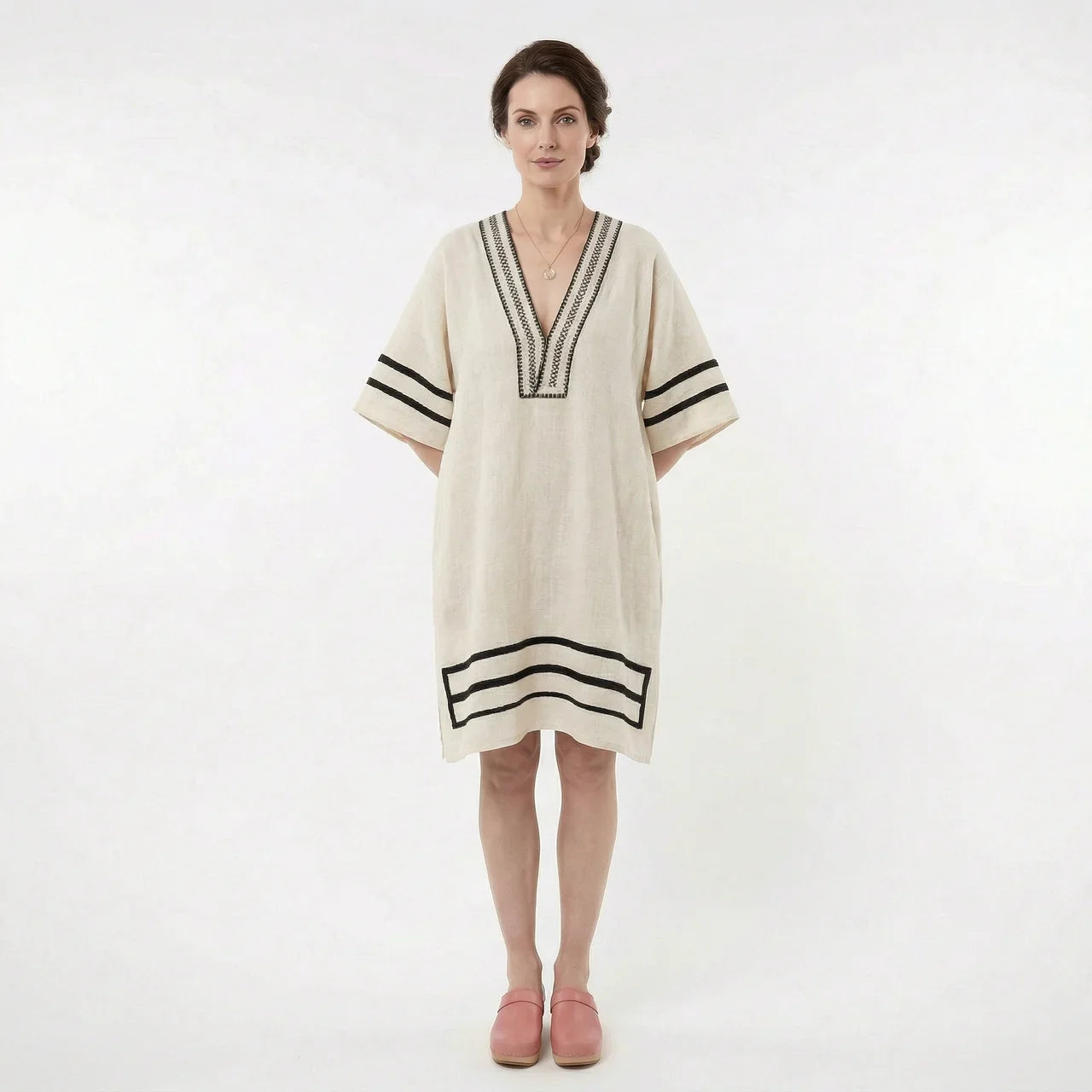 Women’s V-Neck Kaftan Summer Dress