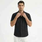 Men’s Casual Linen Short Sleeve Shirt