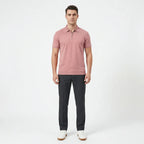 Men's Short Sleeve Zip Polo Shirt